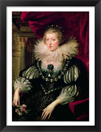 Framed Portrait of Anne of Austria - detail Print