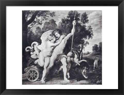 Framed Venus and Adonis Print