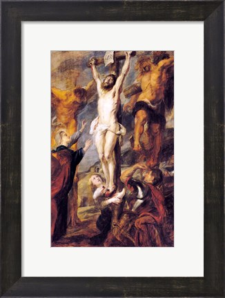 Framed Christ Between the Two Thieves Print
