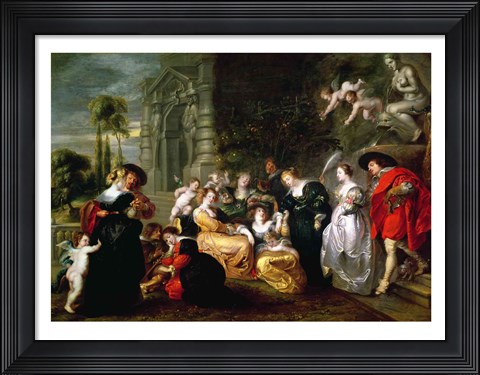 Framed Garden of Love B Print