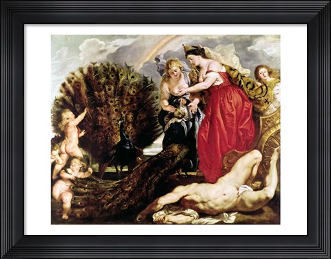 Framed Juno and Argus, 1611 Print