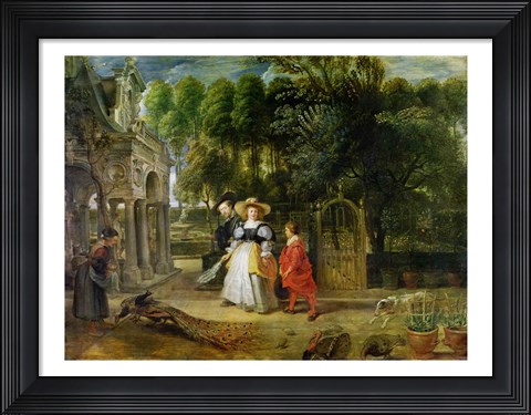 Framed Rubens and Helene Fourment Print