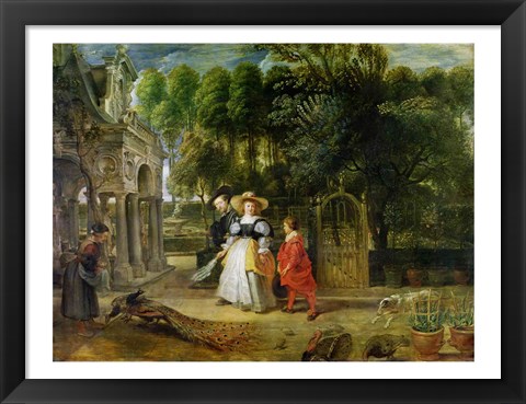 Framed Rubens and Helene Fourment Print