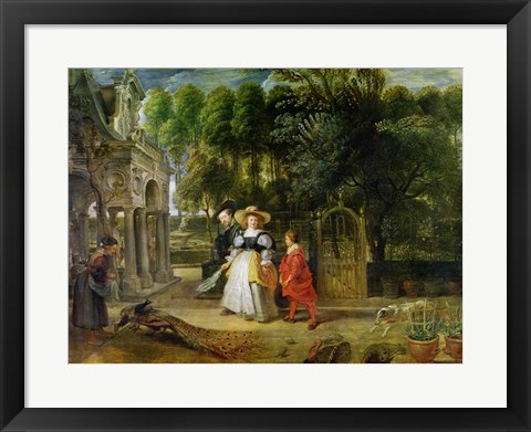 Framed Rubens and Helene Fourment Print