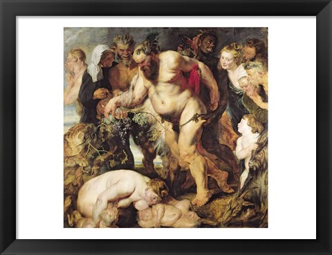 Framed Drunken Silenus Print