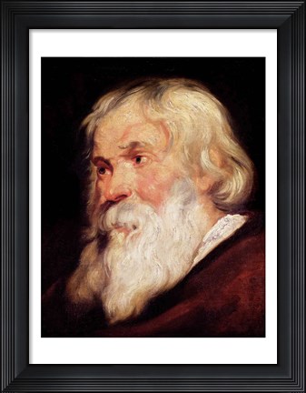 Framed Head of an Old Man Print