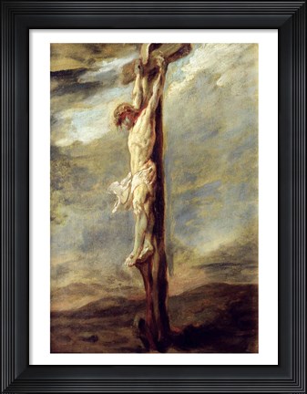 Framed Christ on the Cross Print