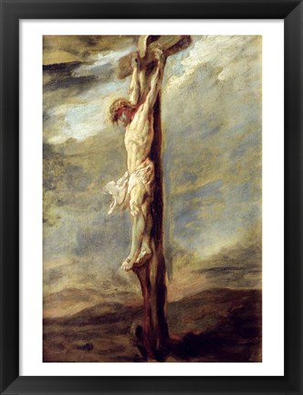 Framed Christ on the Cross Print