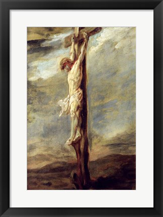 Framed Christ on the Cross Print