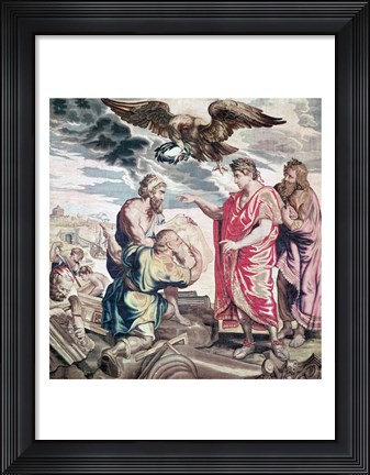 Framed Founding of Constantinople Print