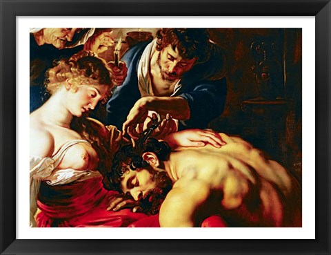 Framed Samson and Delilah Print