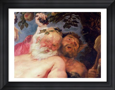 Framed Drunken Silenus Supported by Satyrs Print