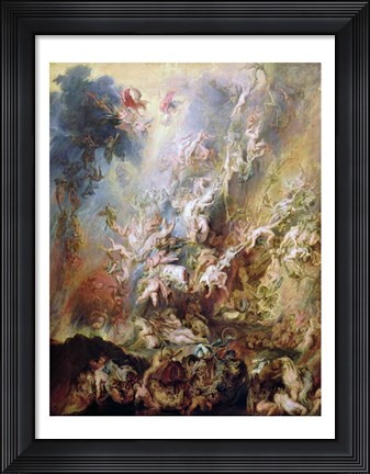 Framed Fall of the Damned Print