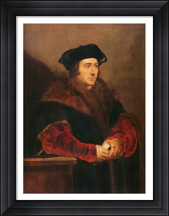 Framed Portrait of Sir Thomas More Print