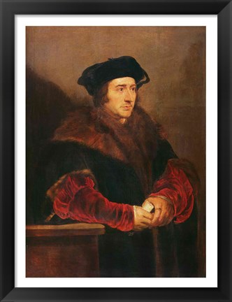 Framed Portrait of Sir Thomas More Print