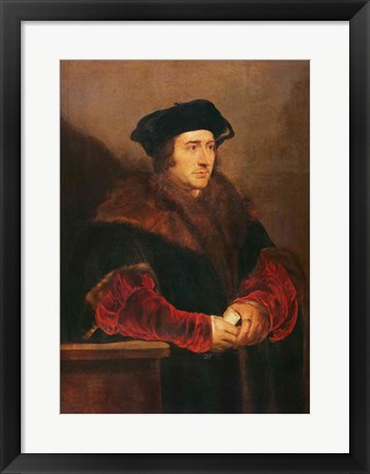 Framed Portrait of Sir Thomas More Print