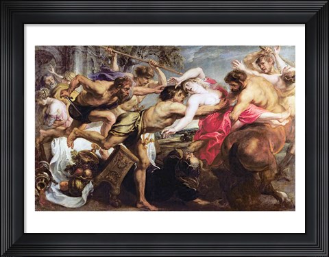 Framed Lapiths and Centaurs Print