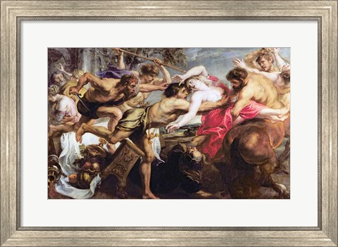 Framed Lapiths and Centaurs Print