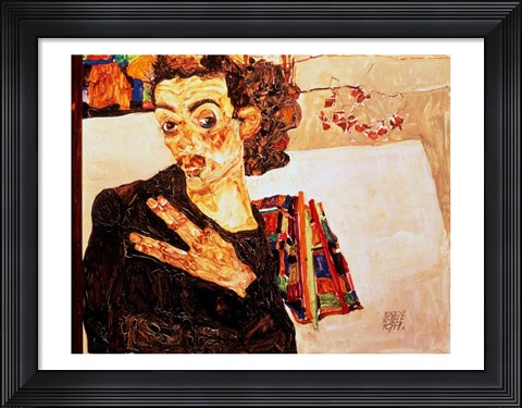 Framed Self Portrait, 1911 Print