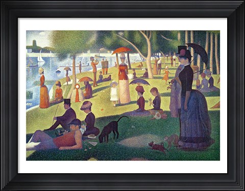 Framed Sunday Afternoon on the Island of La Grande Jatte Print