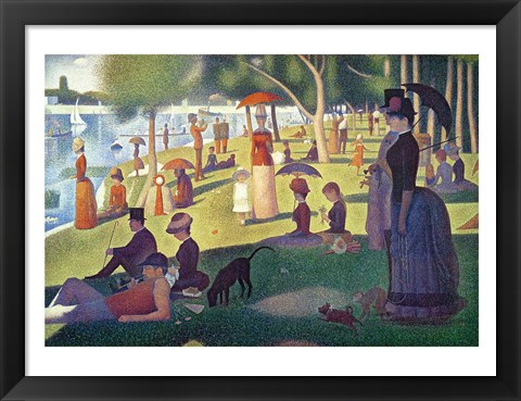 Framed Sunday Afternoon on the Island of La Grande Jatte Print