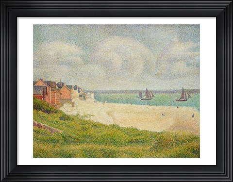 Framed Le Crotoy looking Upstream, 1889 Print