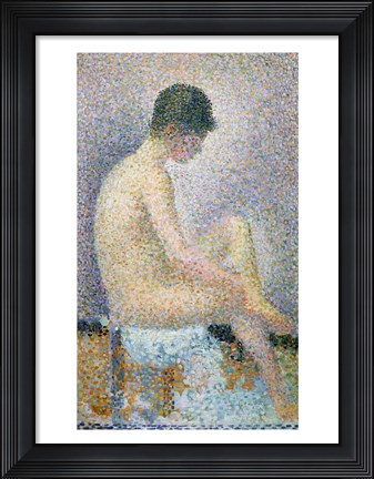 Framed Model in Profile, 1886 Print