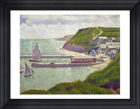 Framed Harbour at Port-en-Bessin at High Tide, 1888 Print