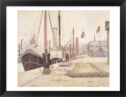 Framed La Maria at Honfleur, 1886 Print