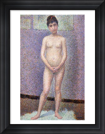 Framed Model from the Front, 1886-7 Print