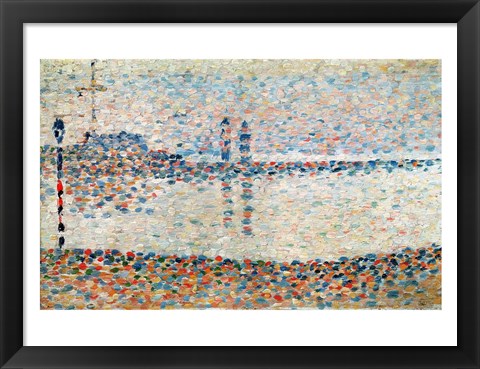 Framed Study for &#39;The Channel at Gravelines, Evening&#39;, 1890 Print