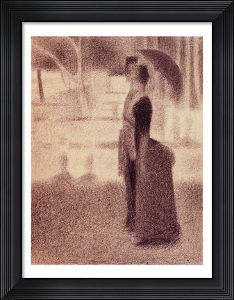 Framed Study for Sunday Afternoon on the Island of La Grande Jatte Print