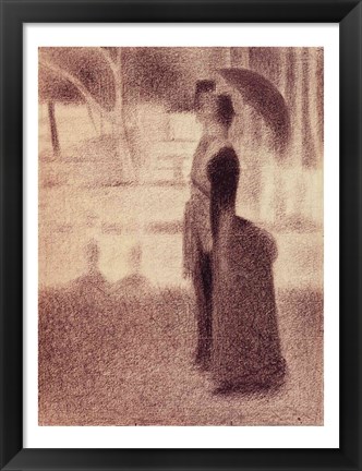 Framed Study for Sunday Afternoon on the Island of La Grande Jatte Print