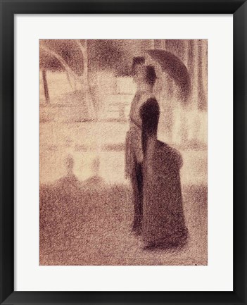 Framed Study for Sunday Afternoon on the Island of La Grande Jatte Print