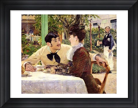 Framed Garden of Pere Lathuille, 1879 Print