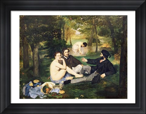 Framed Dejeuner sur l&#39;Herbe, 1863 Print