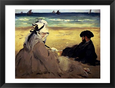 Framed On the Beach, 1873 Print