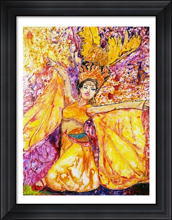 Framed Feather Dancer Print