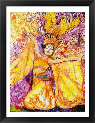 Framed Feather Dancer Print