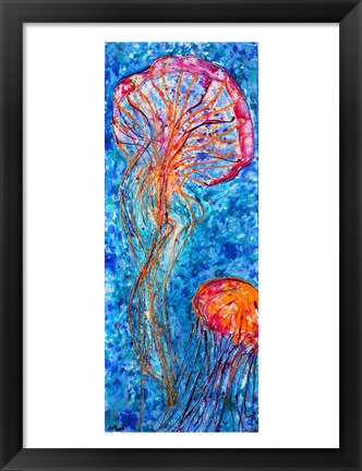 Framed Jellyfish Duo Print