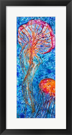 Framed Jellyfish Duo Print