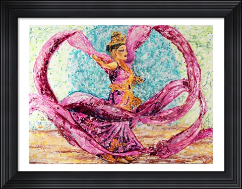 Framed Ribbon Dancer Print