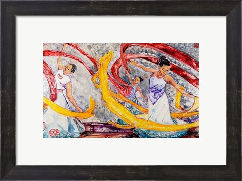 Framed Ribbon Dancers Print