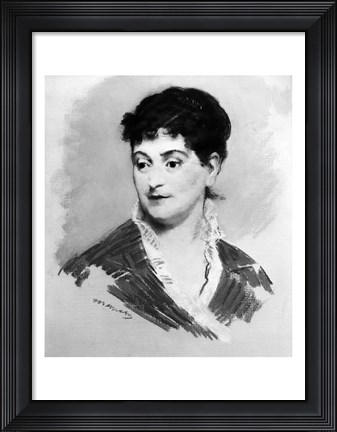 Framed Portrait of Madame Emile Zola, 1874 Print