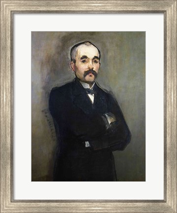 Framed Portrait of Georges Clemenceau Print