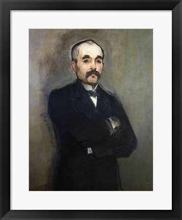 Framed Portrait of Georges Clemenceau Print