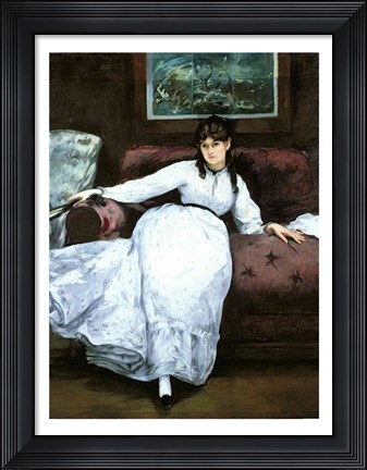 Framed Rest, portrait of Berthe Morisot Print