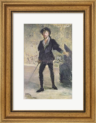 Framed Jean-Baptiste Faure in the Opera &#39;Hamlet&#39; by Ambroise Thomas Print