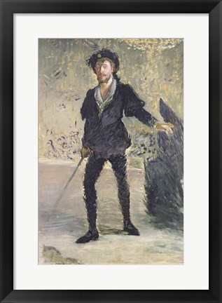 Framed Jean-Baptiste Faure in the Opera &#39;Hamlet&#39; by Ambroise Thomas Print