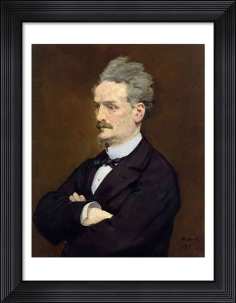 Framed Journalist Henri Rochefort Print